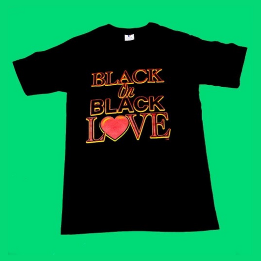 BLACK ON BLACK LOVE T-SHIRT